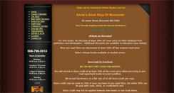 Desktop Screenshot of anniesbooksworcester.com